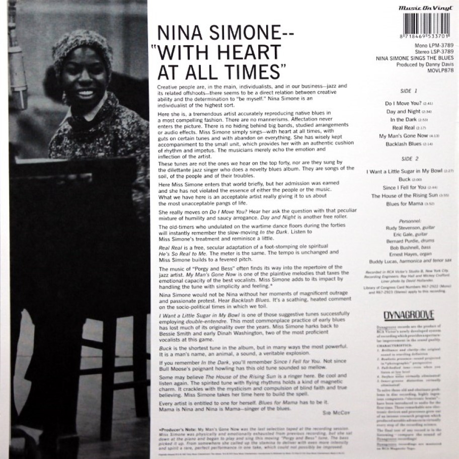[55169] Nina Simone - Nina Simone Sings The Blues (LP)
