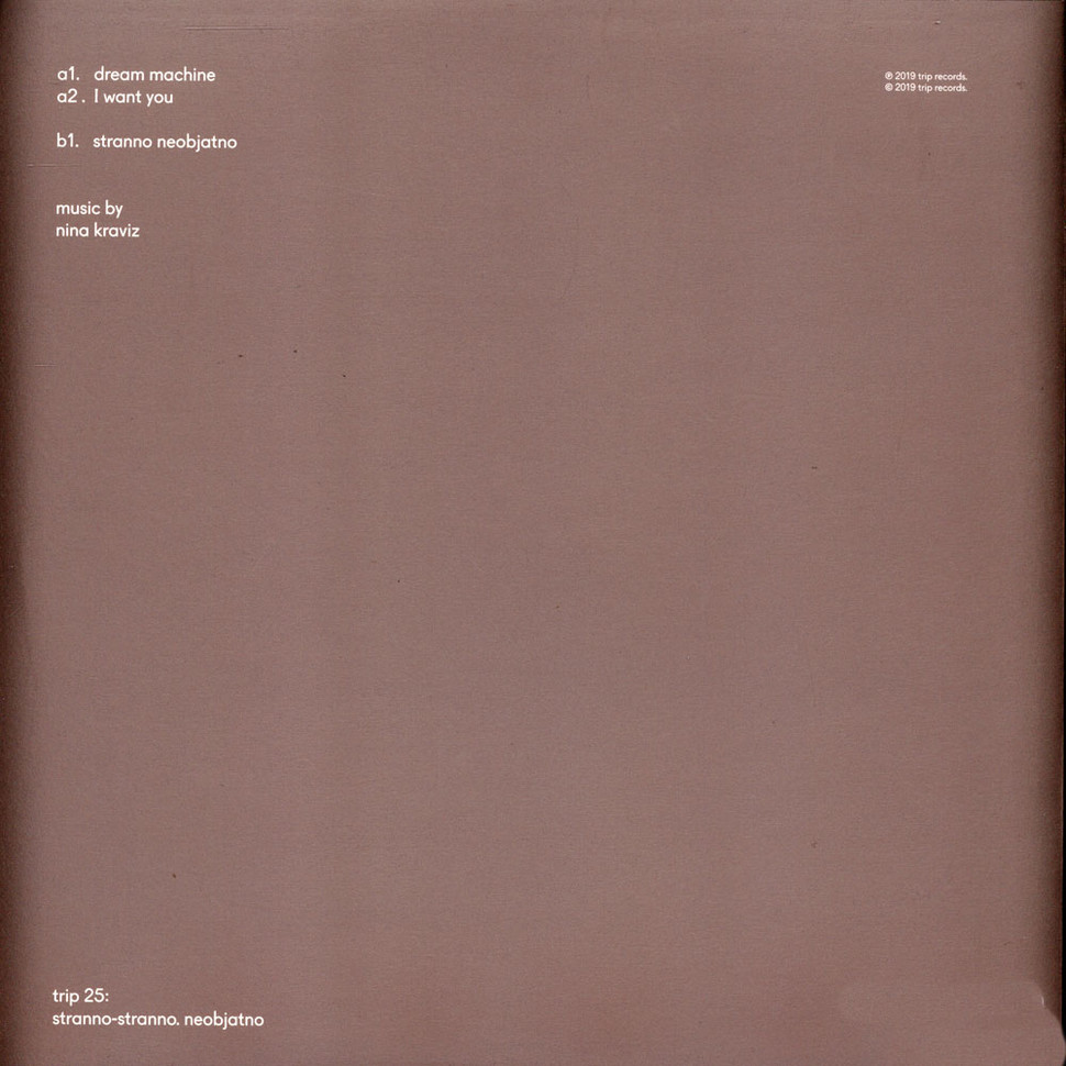 [71893] Nina Kraviz - Stranno Neobjatno (12")