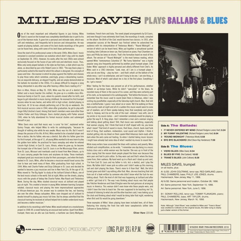 [37165] Miles Davis - Miles Davis Plays Ballads & Blues (LP)