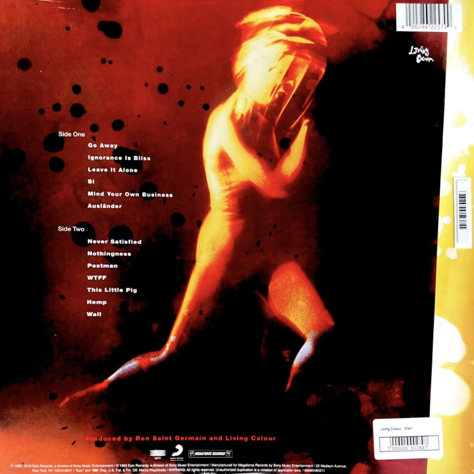 [2897] Living Colour - Stain (LP)