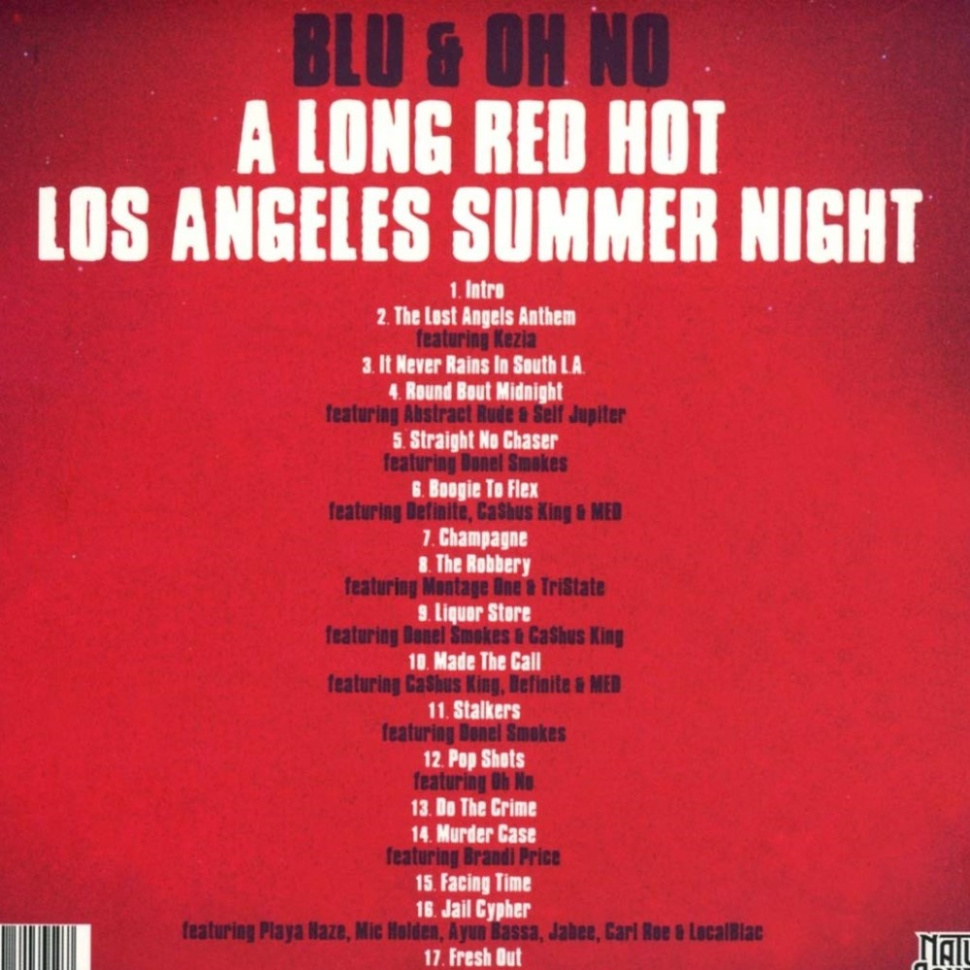 [19611] Blu & Oh No - A Long Red Hot Los Angeles Summer Night (2LP)