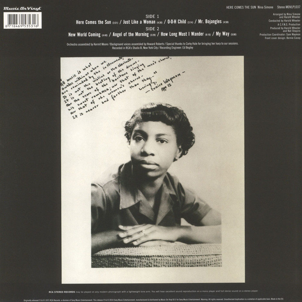 [39824] Nina Simone - Here Comes The Sun (LP)