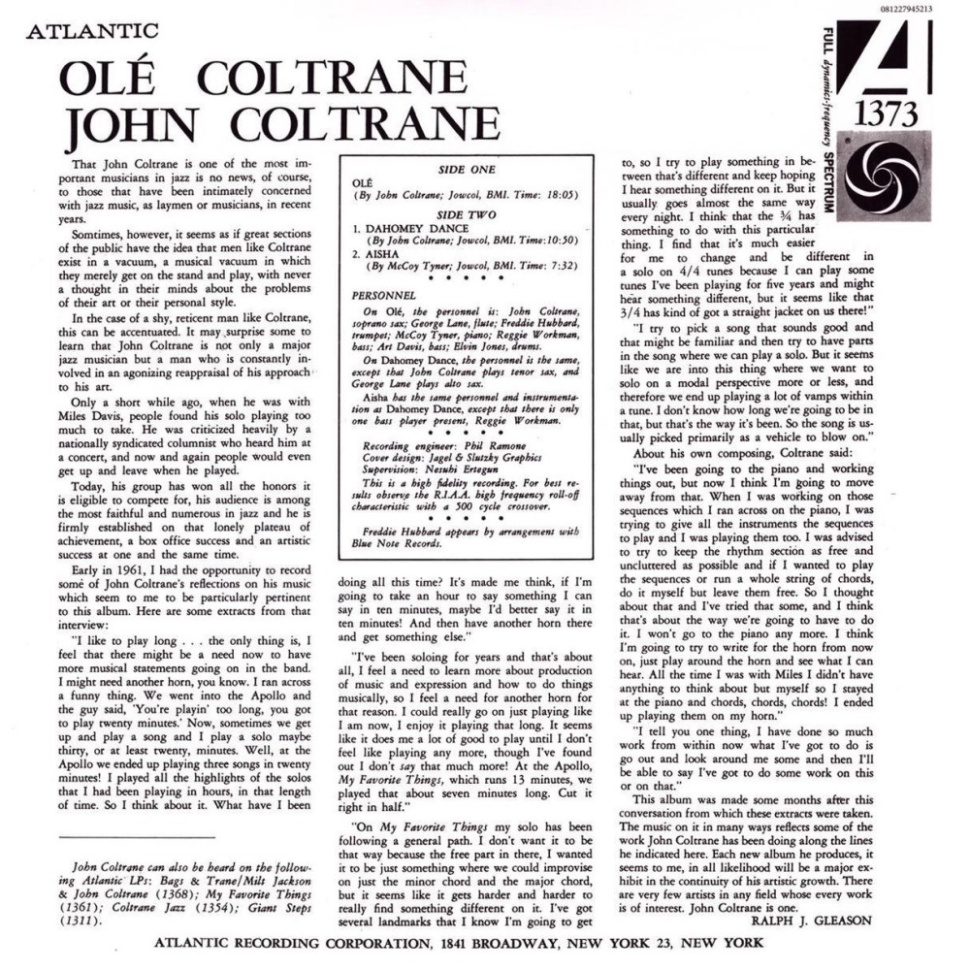 [26039] John Coltrane - Ole Coltrane (LP)