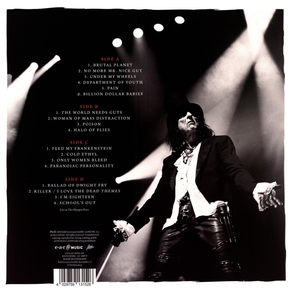 [25223] Alice Cooper - A Paranormal Evening With Alice Cooper At The Olympia Paris (2LP | White, Red, Translucen)