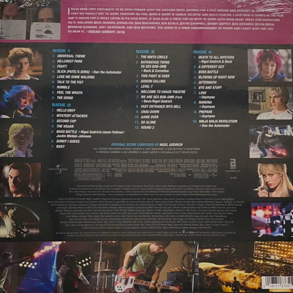 [56784] OST - Scott Pilgrim Vs. The World (Original Score) (2LP | Teal Blue Marble Translucent)