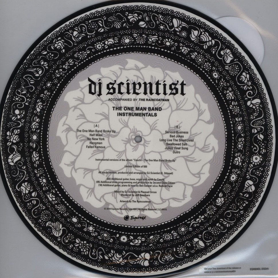 [17396] DJ Scientist - The One Man Band Instrumentals (Picture Disc)