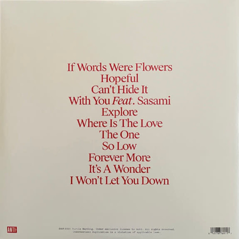 [55015] Curtis Harding - If Words Were Flowers (LP | Snowy White)
