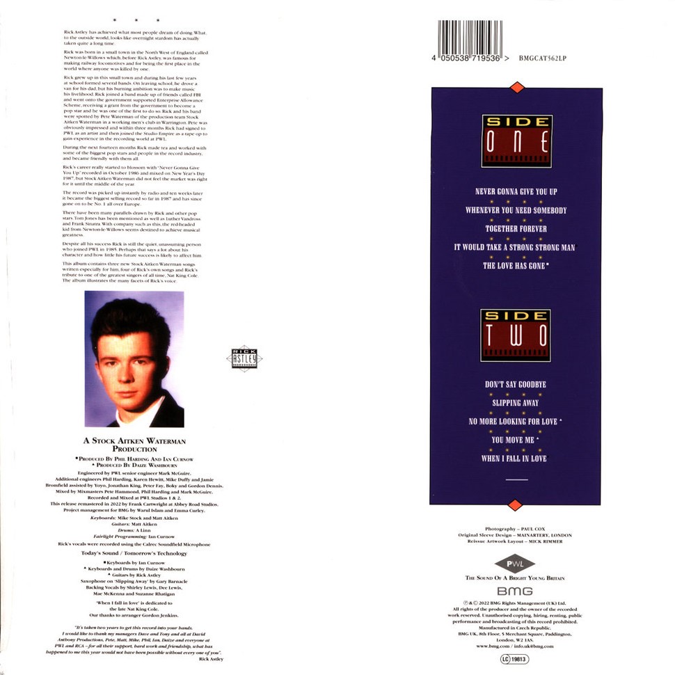 [67100] Rick Astley - Whenever You Need Somebody (LP | Red)