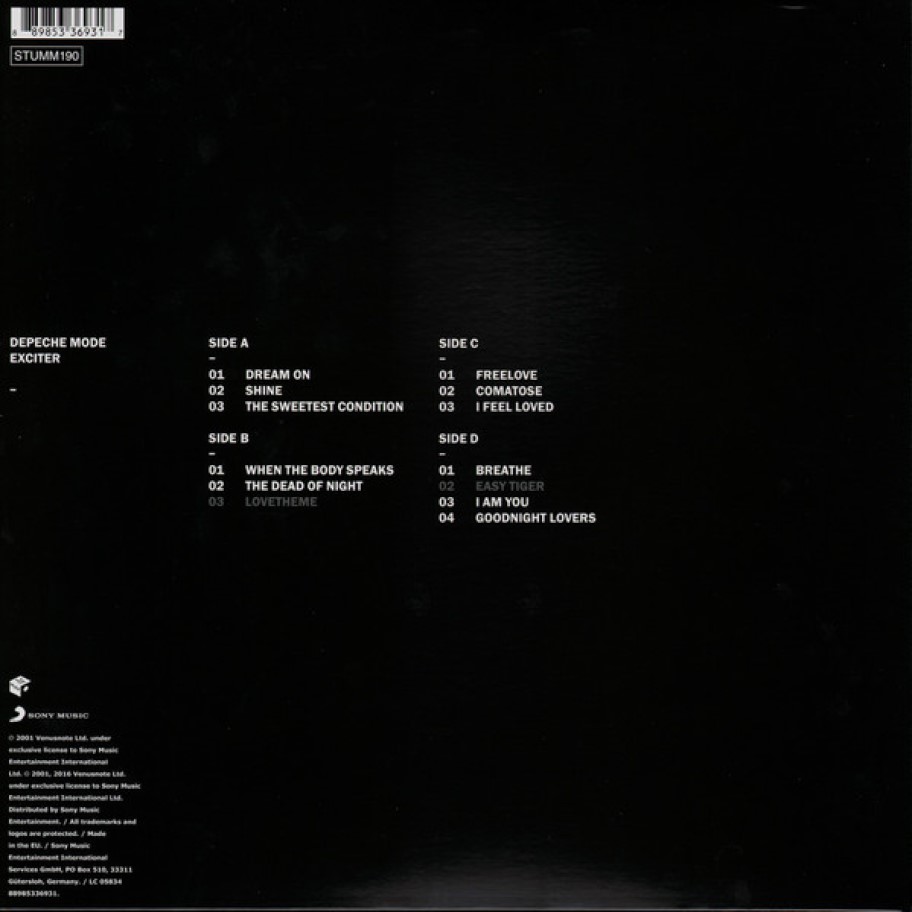 [8080] Depeche Mode - Exciter (2LP)