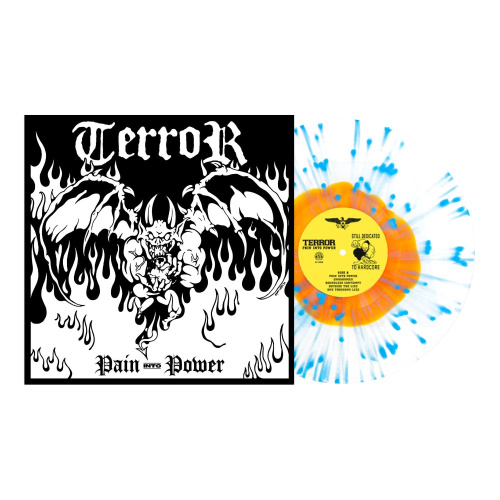 [70094] Terror - Pain Into Power (LP | Halloween Orange In Clear With Heavy Blue Jay Splatter)