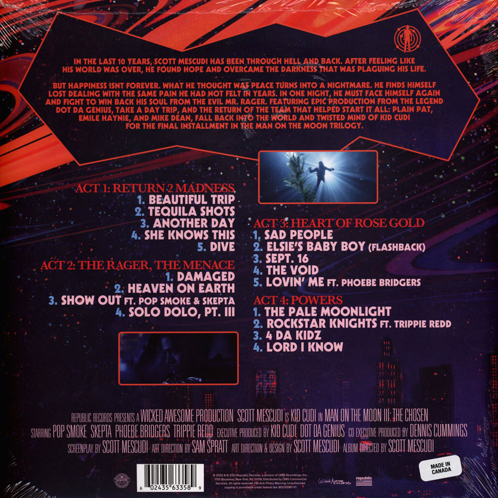[55602] Kid Cudi - Man On The Moon III: The Chosen (2LP)