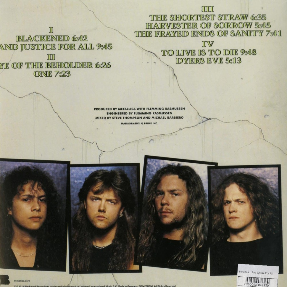 [42930] Metallica - ...And Justice For All (2LP)