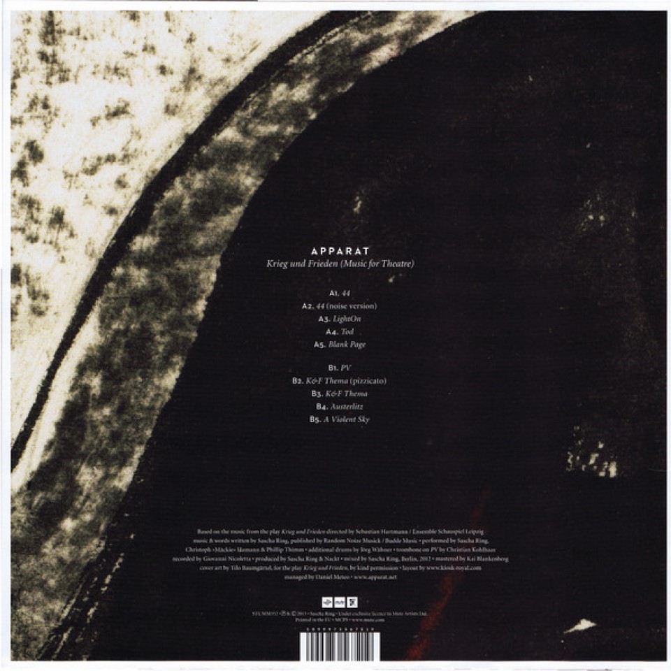 [35611] Apparat - Krieg Und Frieden (Music For Theatre) (LP)