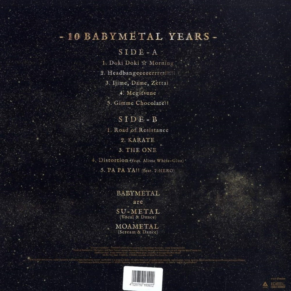 [58863] Babymetal - 10 Babymetal Years (LP | Crystal Clear)