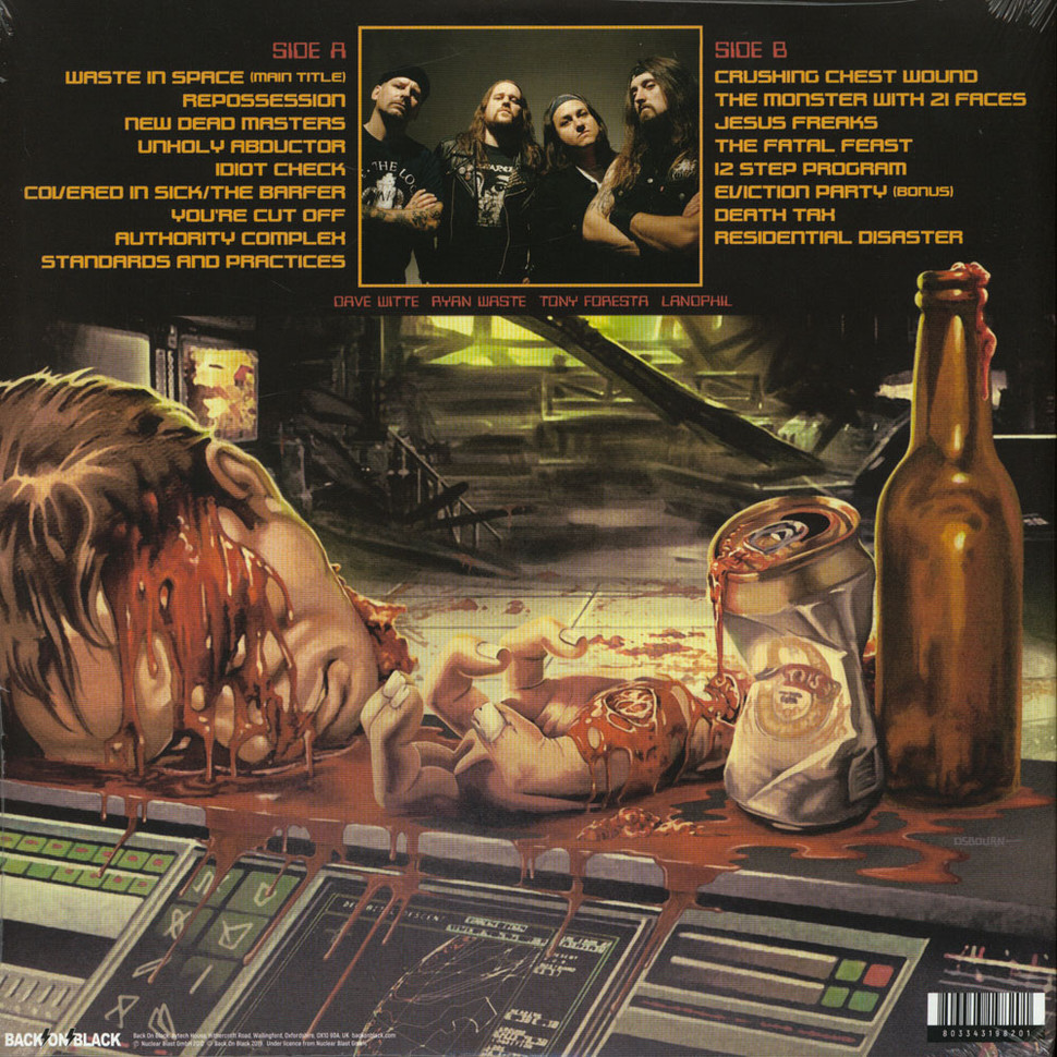 [38988] Municipal Waste - The Fatal Feast (Waste In Space) (LP | YELLOW WITH GREEN/BLACK-LIMITED EDITION)
