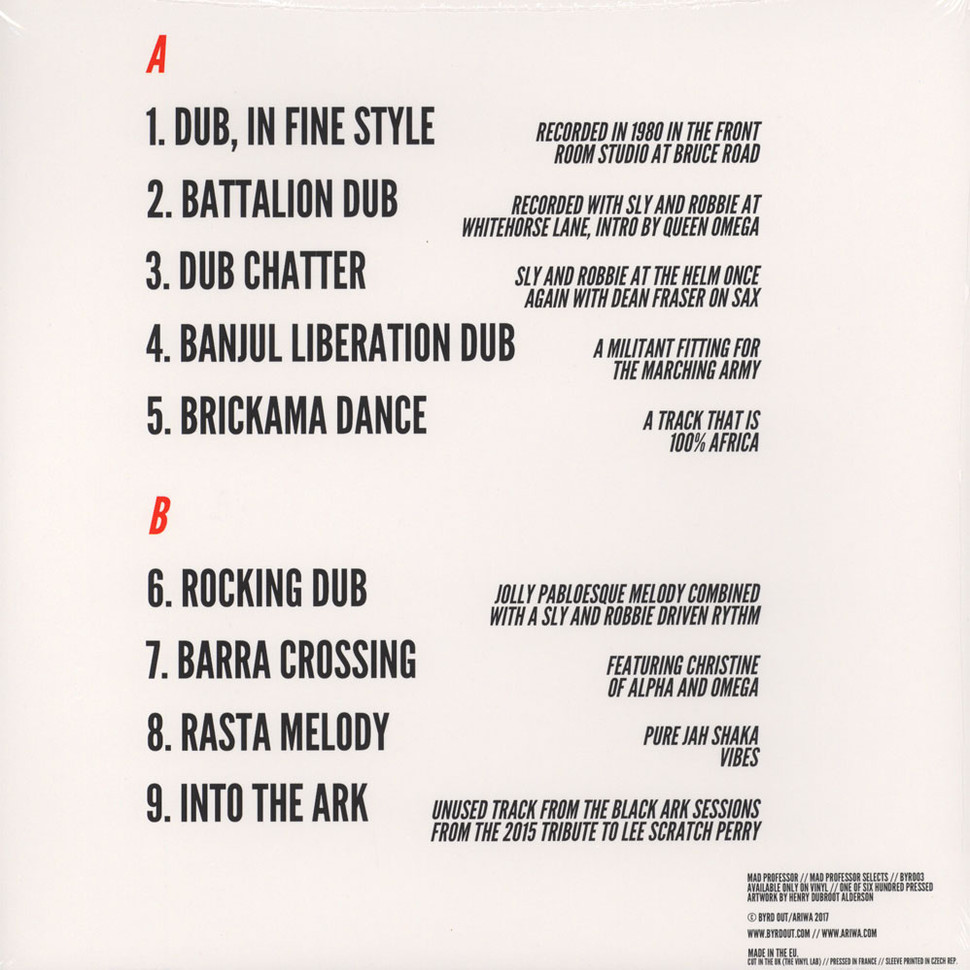 [3016] Mad Professor - Mad Professor Selects 1980-2015 (LP)