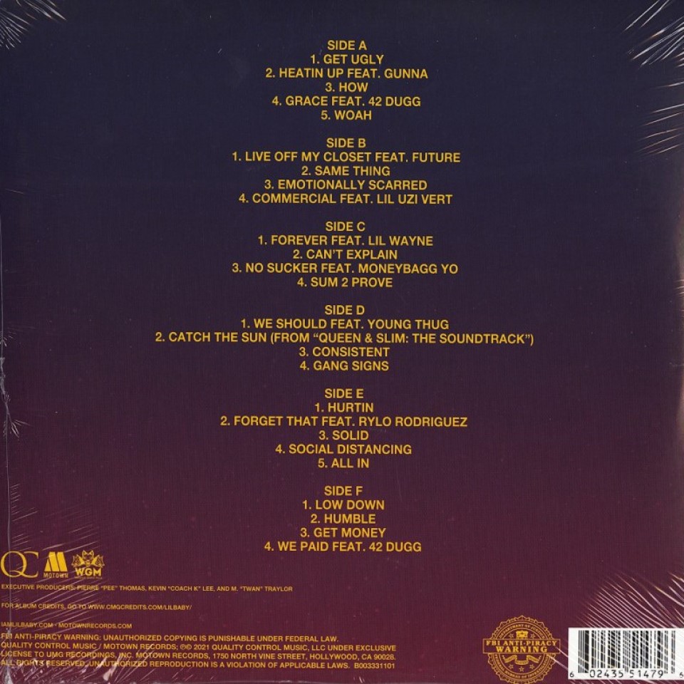 [48772] Lil Baby - My Turn (3LP)