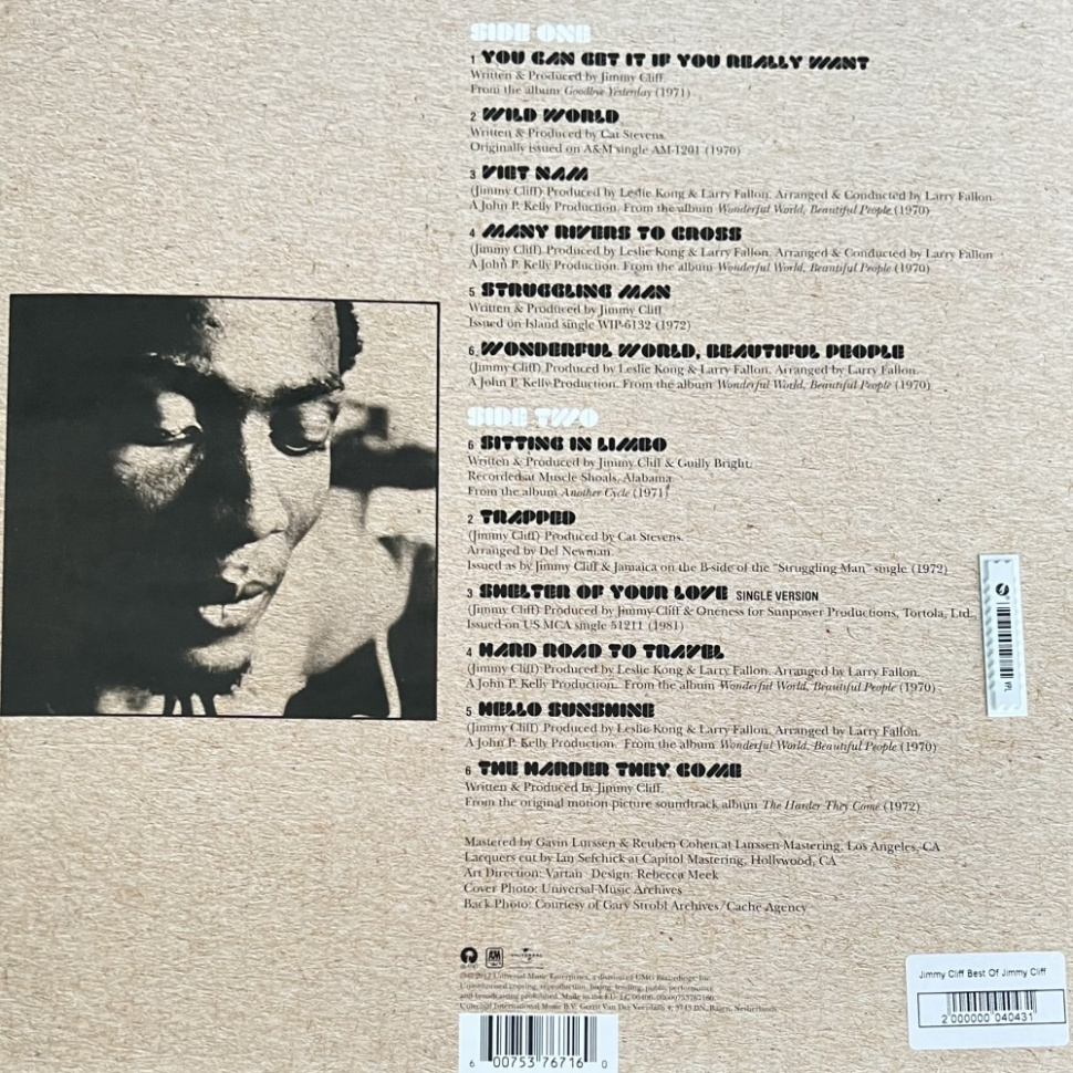 [40431] Jimmy Cliff - Best Of Jimmy Cliff (LP)