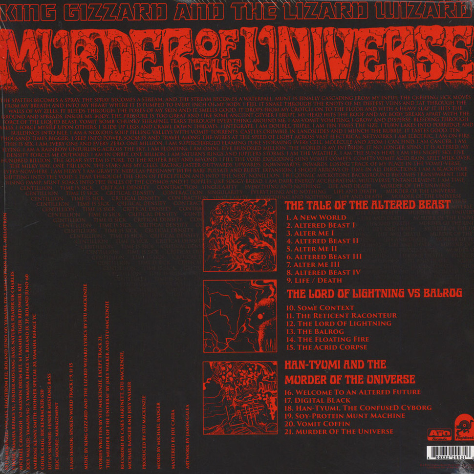 [47775] King Gizzard And The Lizard Wizard - Wizard Murder Of The Universe (LP | Vomit Splatter)