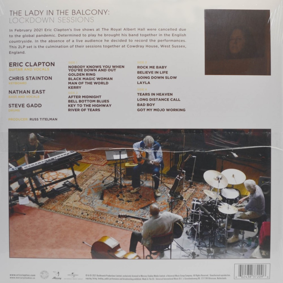 [54377] Eric Clapton - The Lady In The Balcony: Lockdown Sessions (2LP | Yellow Translucent)