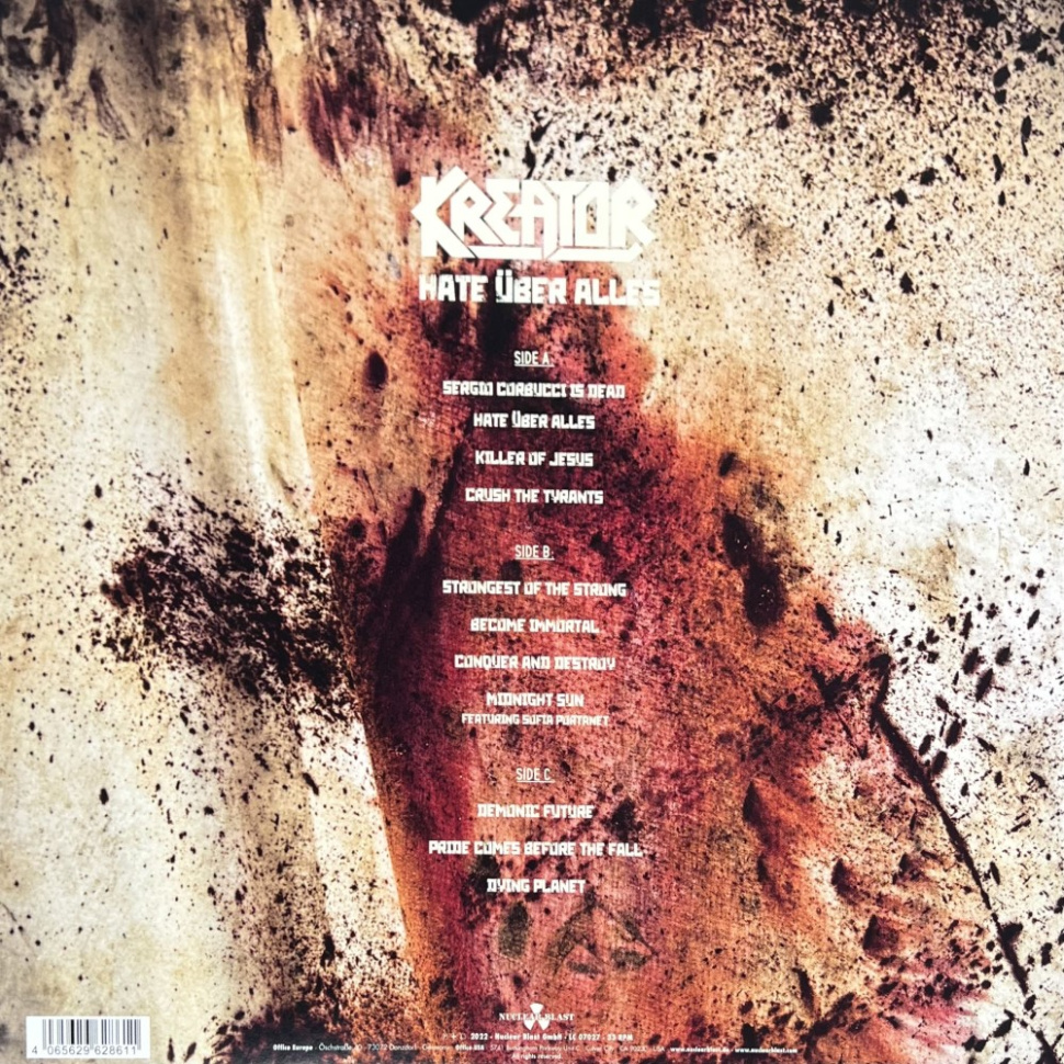 [68763] Kreator - Hate Uber Alles (LP +  LP, Single Sided, Etched | Clear)