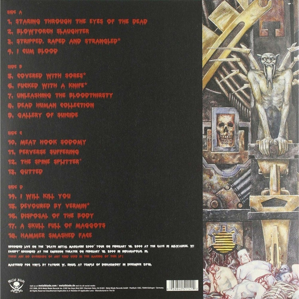 [695] Cannibal Corpse - Live Cannibalism (2LP)