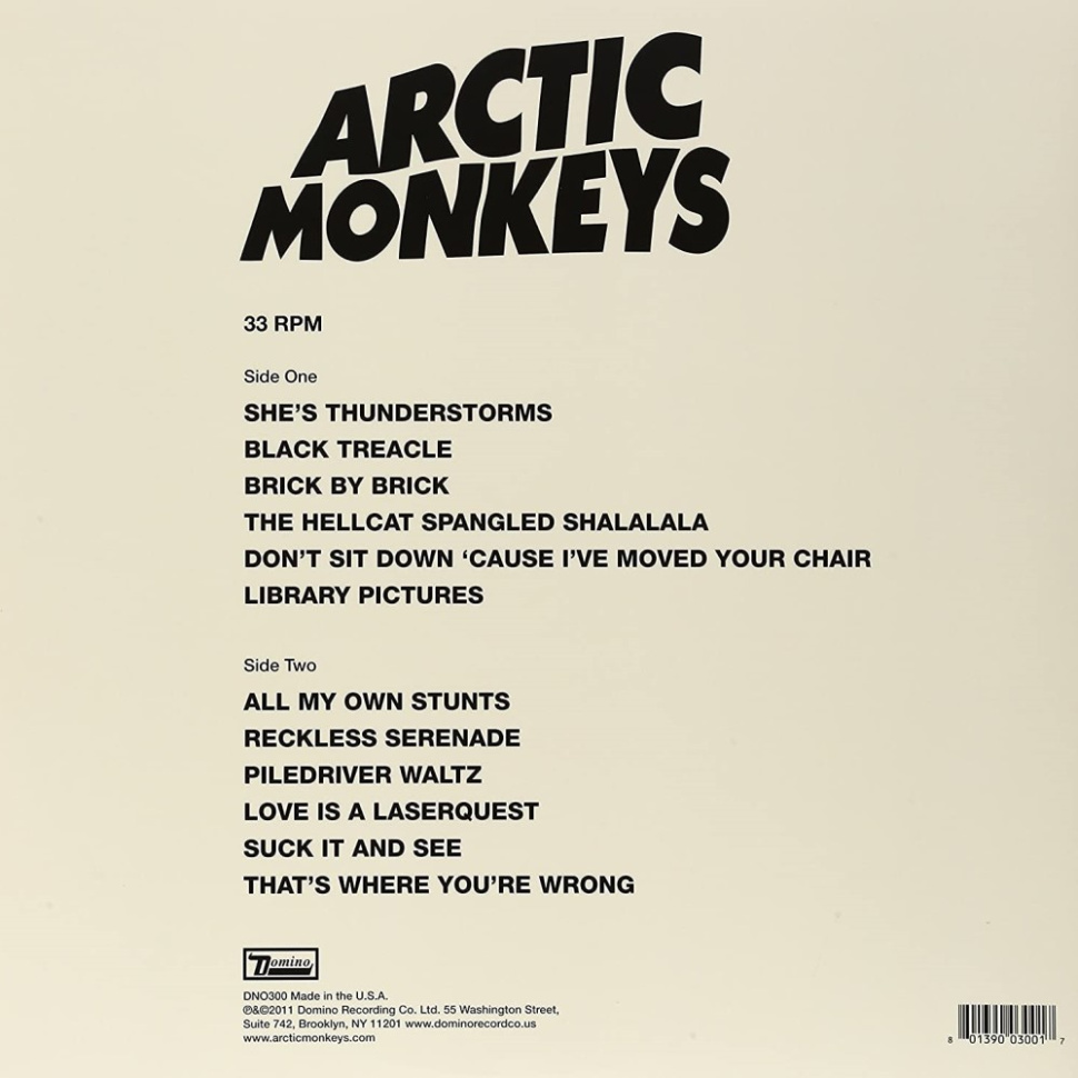 [183] Arctic Monkeys - Suck It And See (LP)