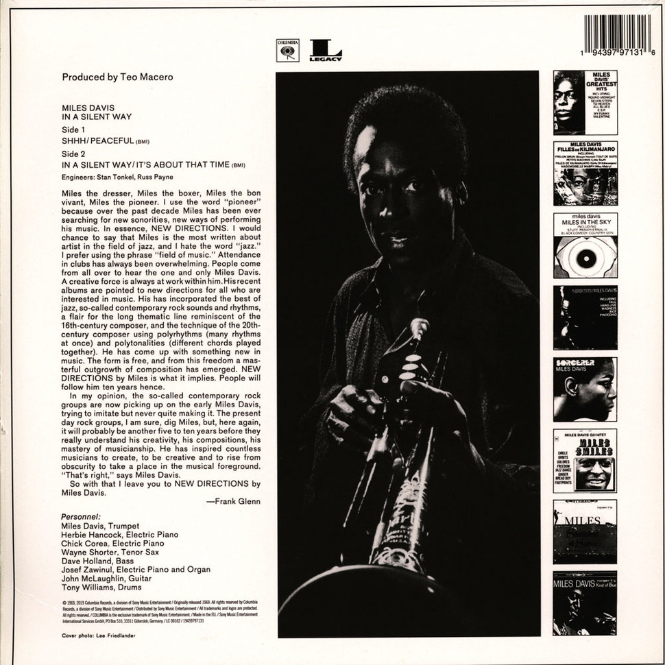 [46921] Miles Davis - In A Silent Way (LP | White)