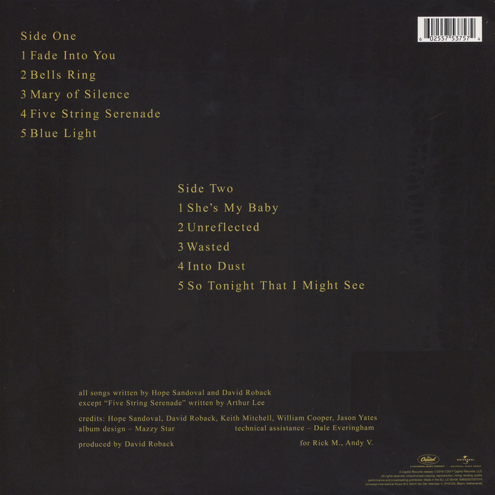 [40707] Mazzy Star - So Tonight That I Might See (LP)