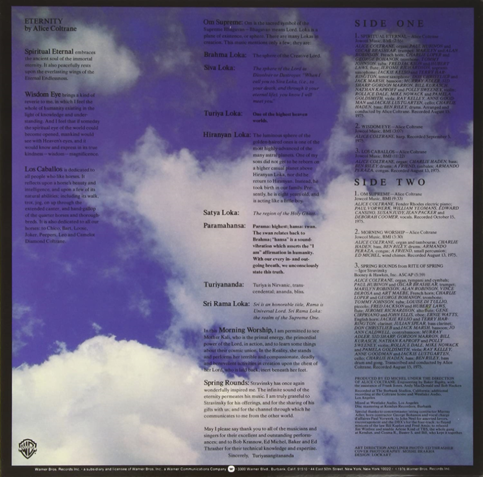 [19789] Alice Coltrane - Eternity (LP)