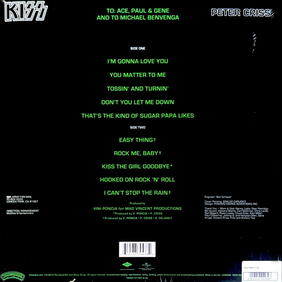 [22697] Kiss - Peter Criss (LP)