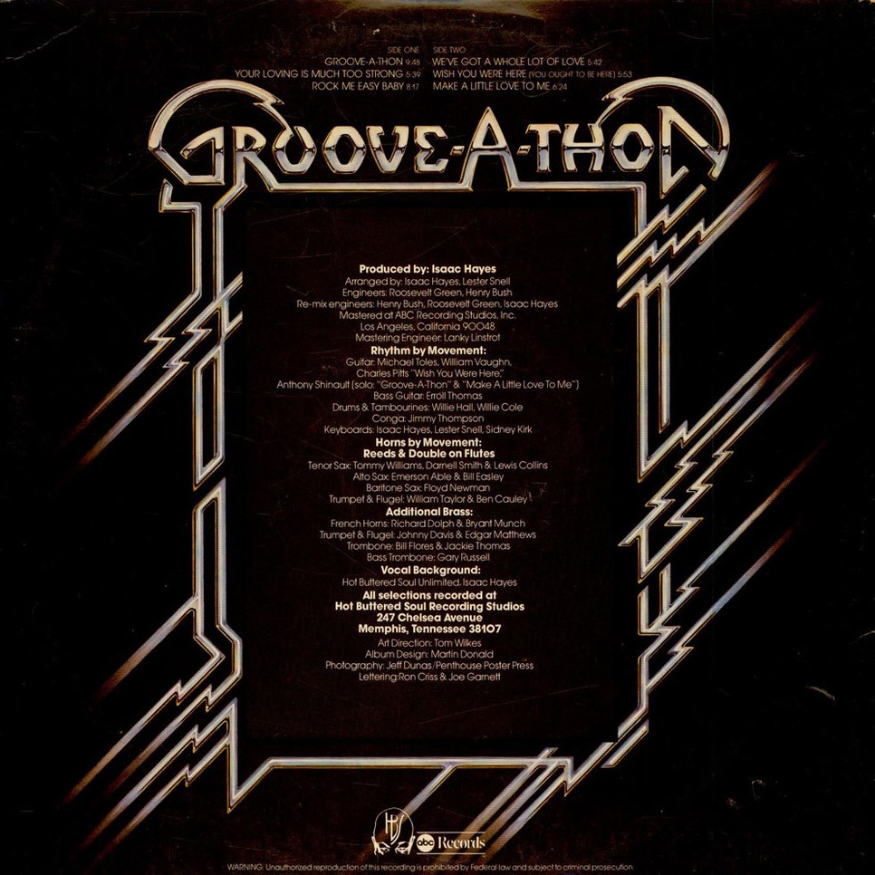 [9636] Isaac Hayes - Groove-A-Thon (LP)
