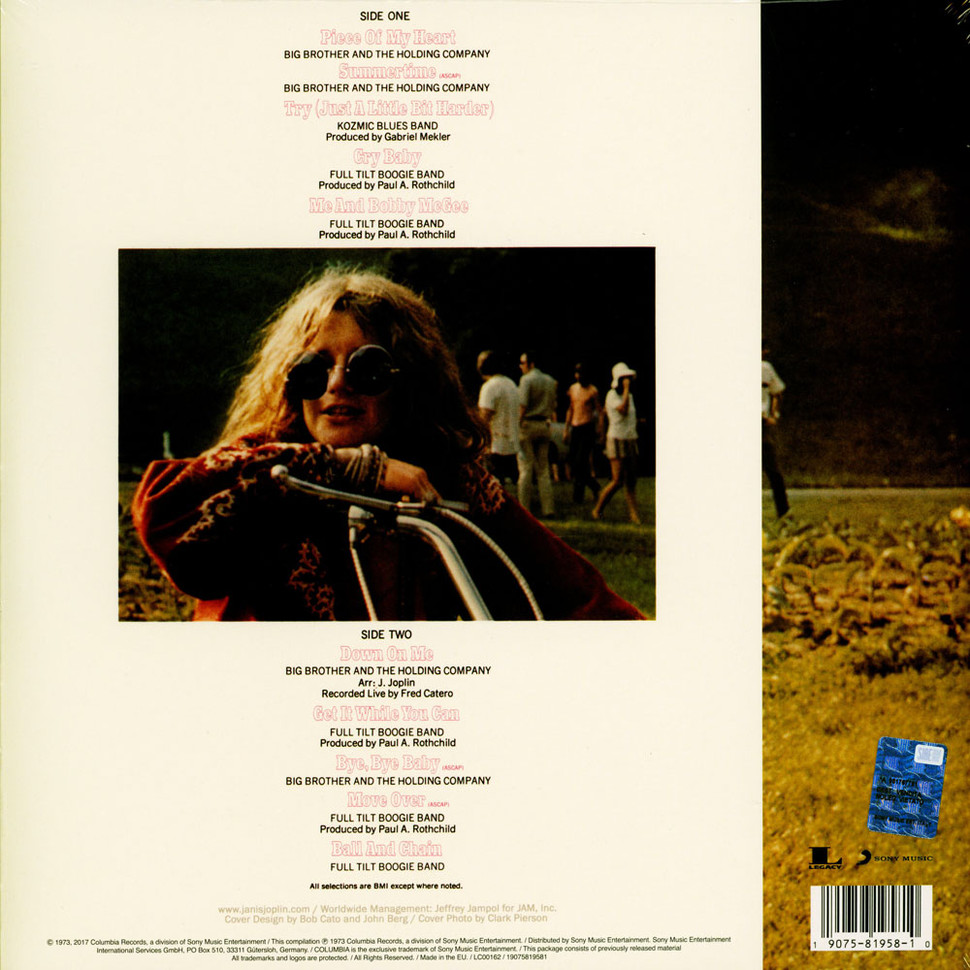 [10052] Janis Joplin - Janis Joplin's Greatest Hits (LP)