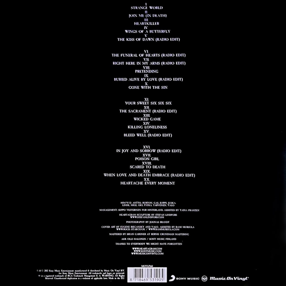 [27982] HIM - XX - Two Decades of Love Metal (2LP)