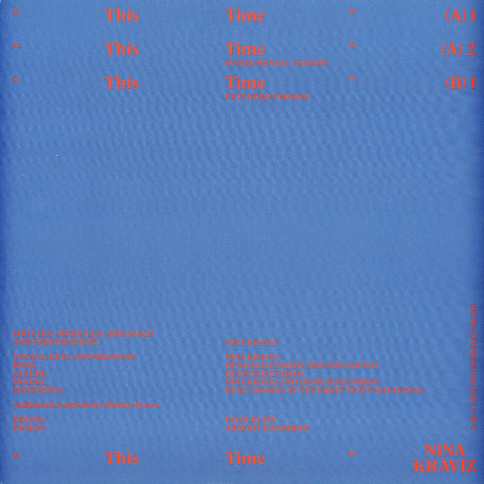 [68114] Nina Kraviz - This Time (12" | White)