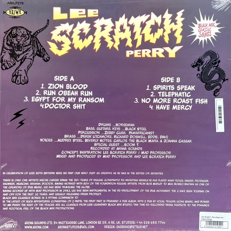 [10441] Lee 'Scratch'  Perry - Black Ark Classic Songs (LP)