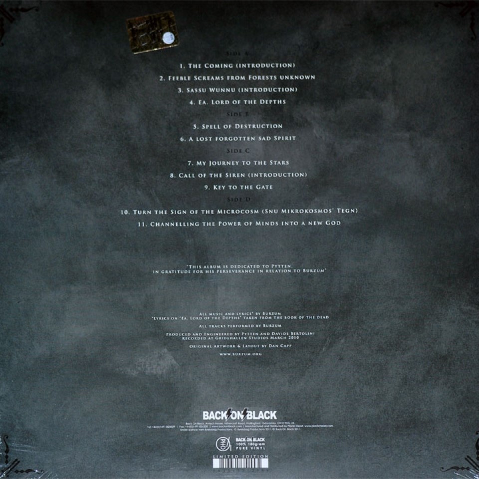 [47225] Burzum - From The Depths Of Darkness (2LP)