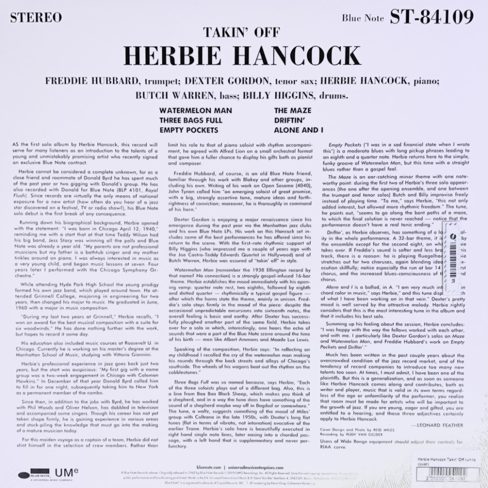 [41292] Herbie Hancock - Takin' Off (LP)