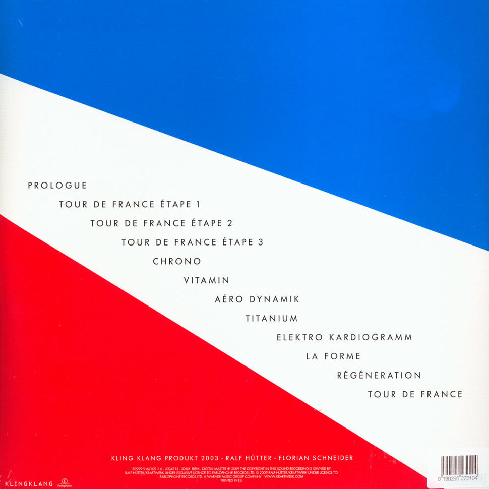 [10373] Kraftwerk - Tour De France (2LP | Blue Translucen, Red Translucent)