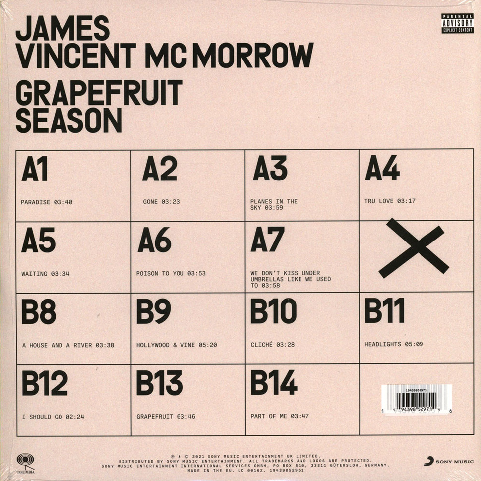 [51734] James Vincent Mc Morrow - Grapefruit Season (LP | Rose)