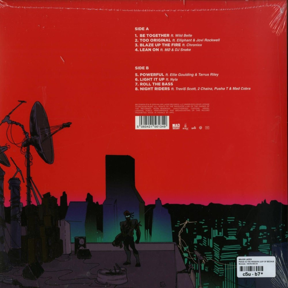 [10823] Major Lazer - Peace Is The Mission (LP)