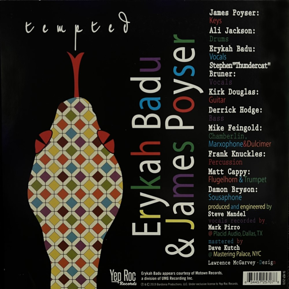 [732] Erykah Badu & James Poys - Tempted (7")