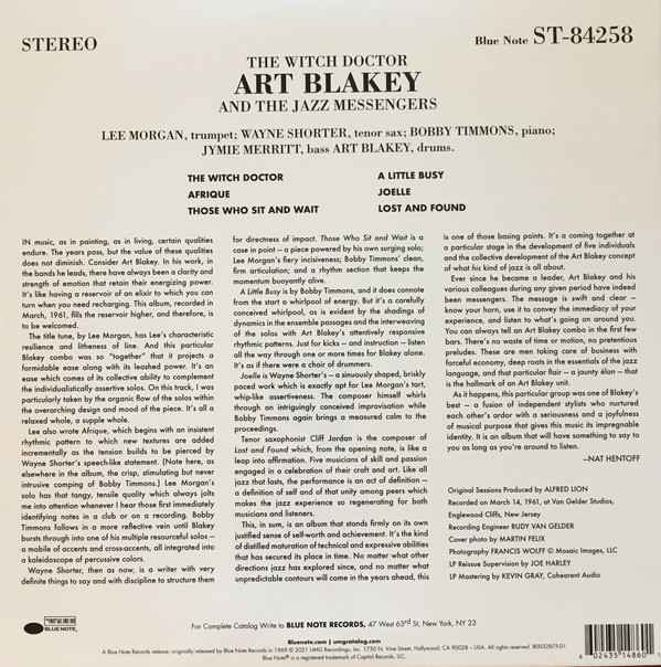 [48161] Art Blakey And The Jazz Messengers - The Witch Doctor (LP)