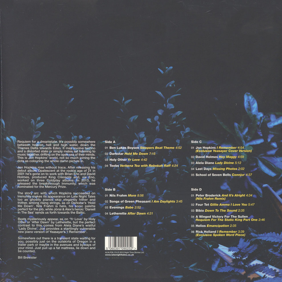 [46037] Jon Hopkins - LateNightTales (2LP)