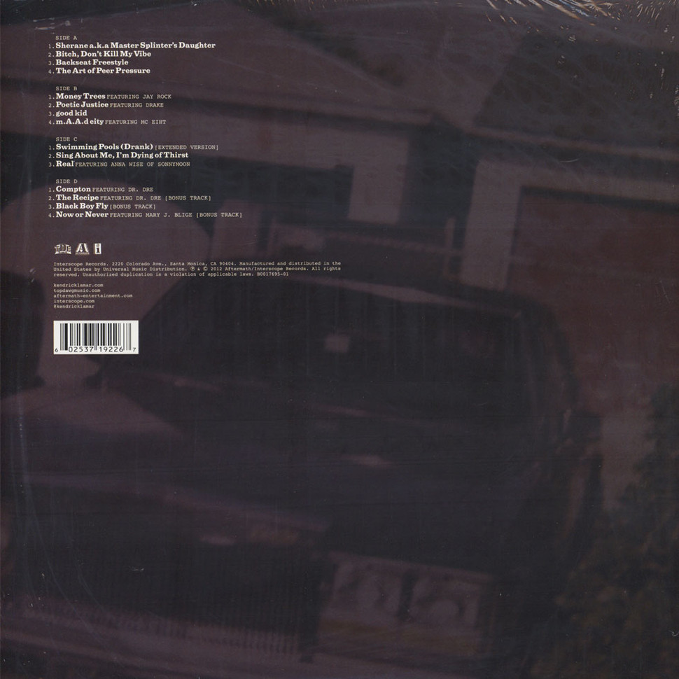 [23922] Kendrick Lamar - Good Kid: M.A.A.D City (2LP)
