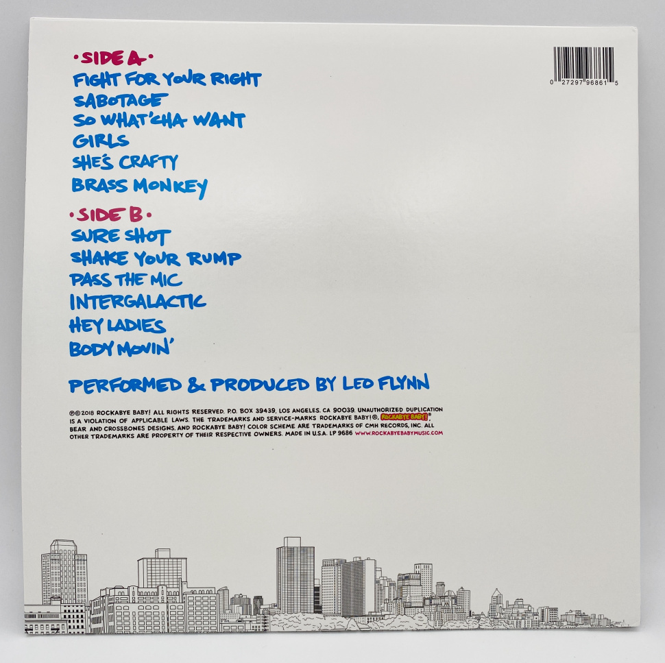 [25506] Rockabye Baby! - Lullaby Renditions Of Beastie Boys (LP | Translucent blue vinyl)