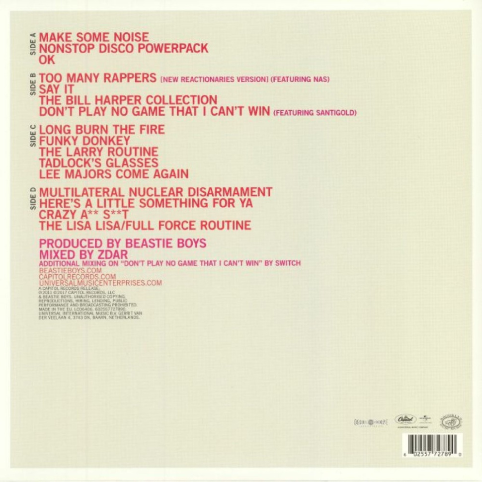 [6413] The Beastie Boys - Hot Sauce.. Part Two (2LP)