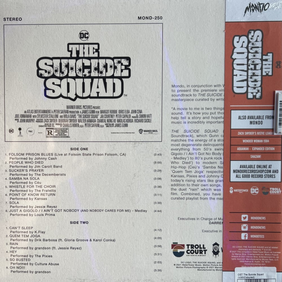 [58399] OST - The Suicide Squad (LP | Starfish (Blue With Pink Stripes))