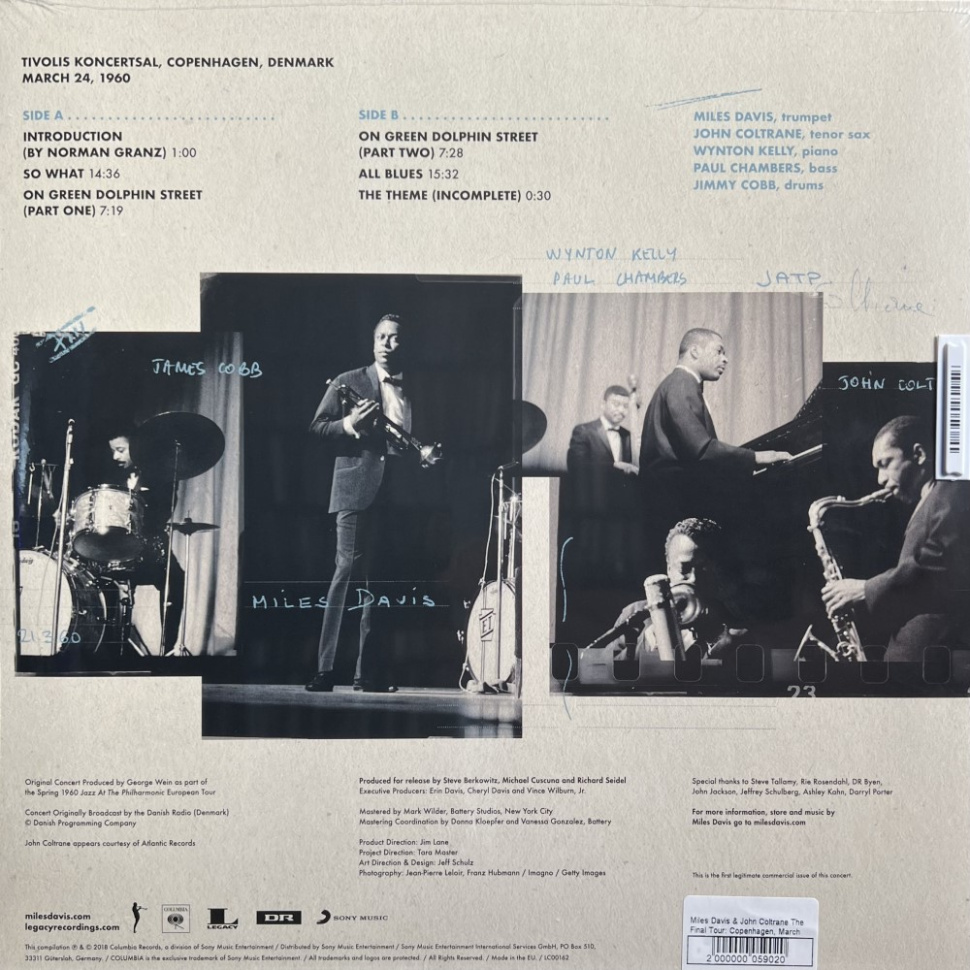 [59020] Miles Davis & John Coltrane - The Final Tour: Copenhagen, March 24, 1960 (LP)