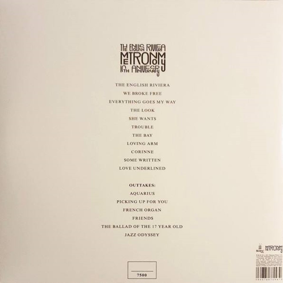 [46631] Metronomy - The English Riviera (10th Anniversary) (2LP)